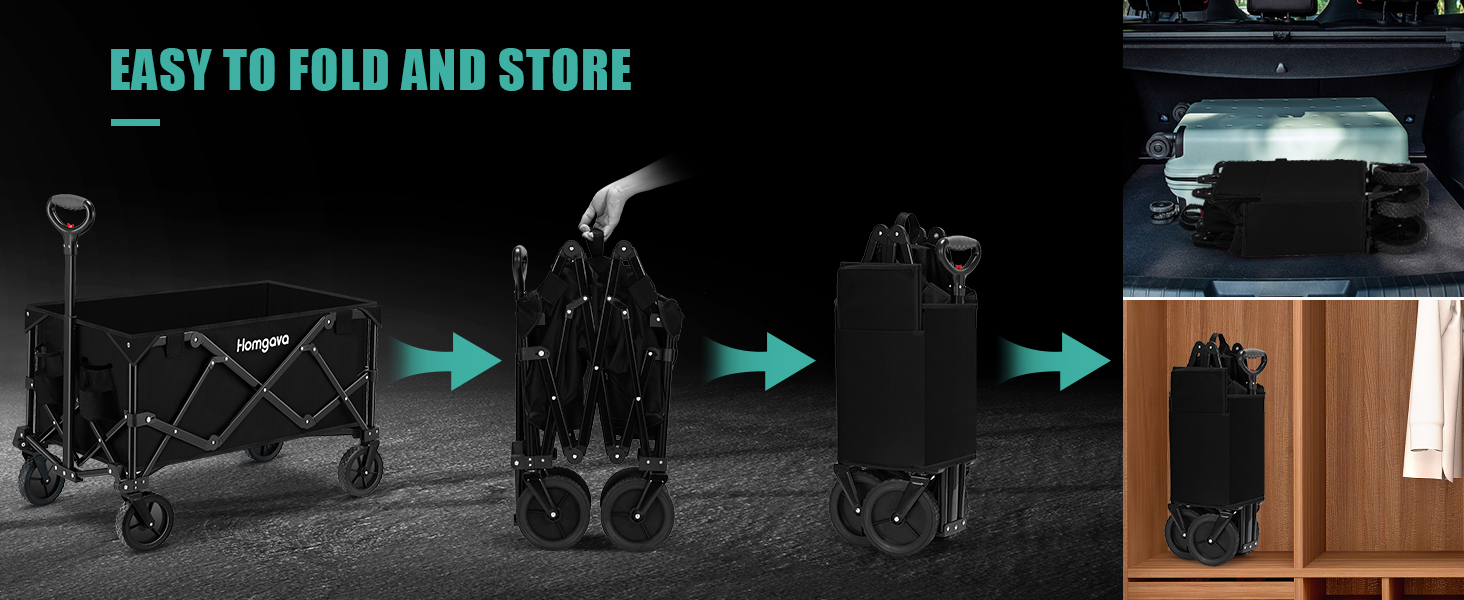Collapsible Folding Wagon Cart